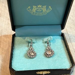 Juicy Couture Earrings. Silver Diamonds
